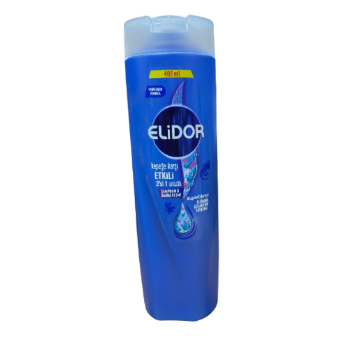 Elidor kepeği karşı iki bir arada şampuan bakım kremi 400 ml