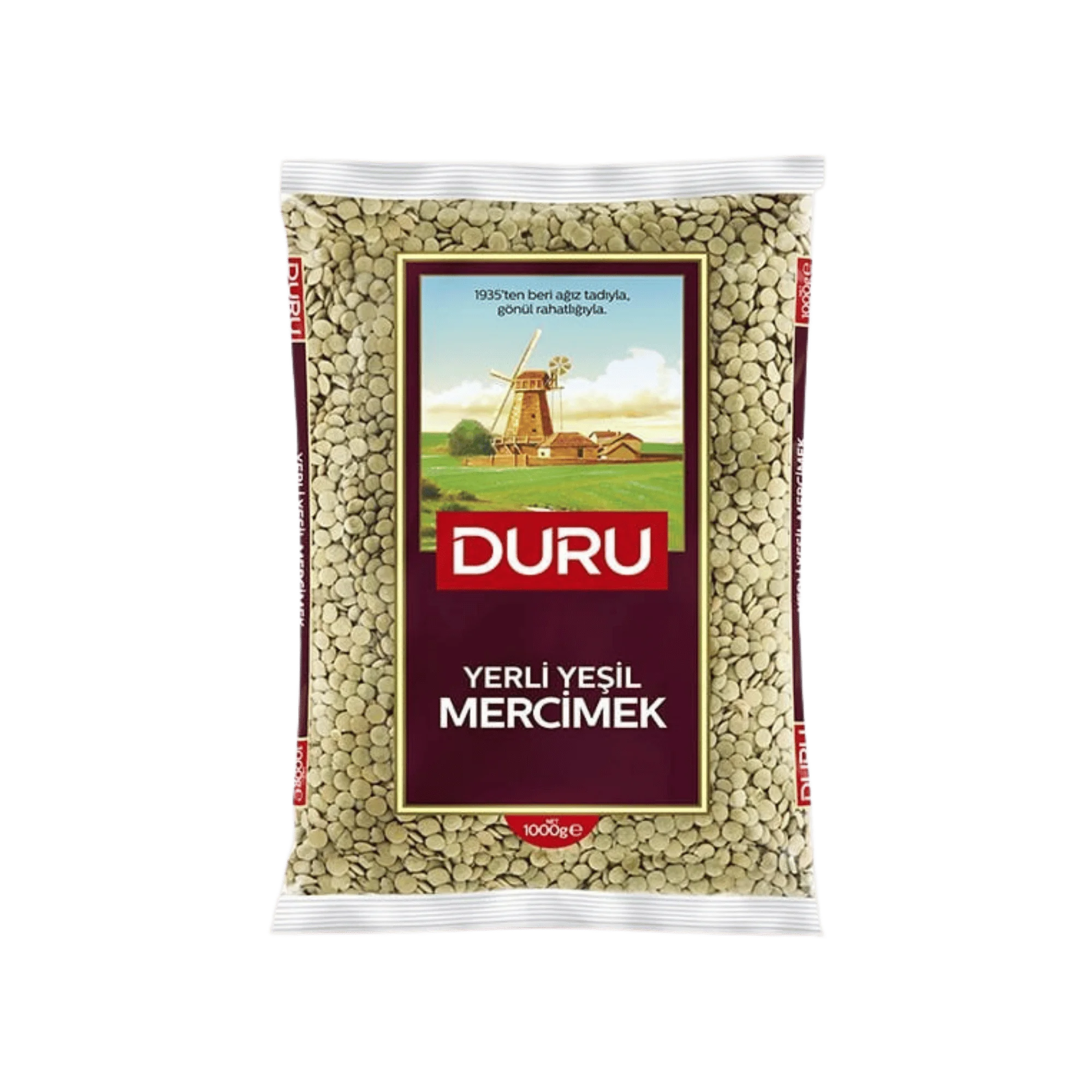 Duru Yerli Yeşil Mercimek 1000g