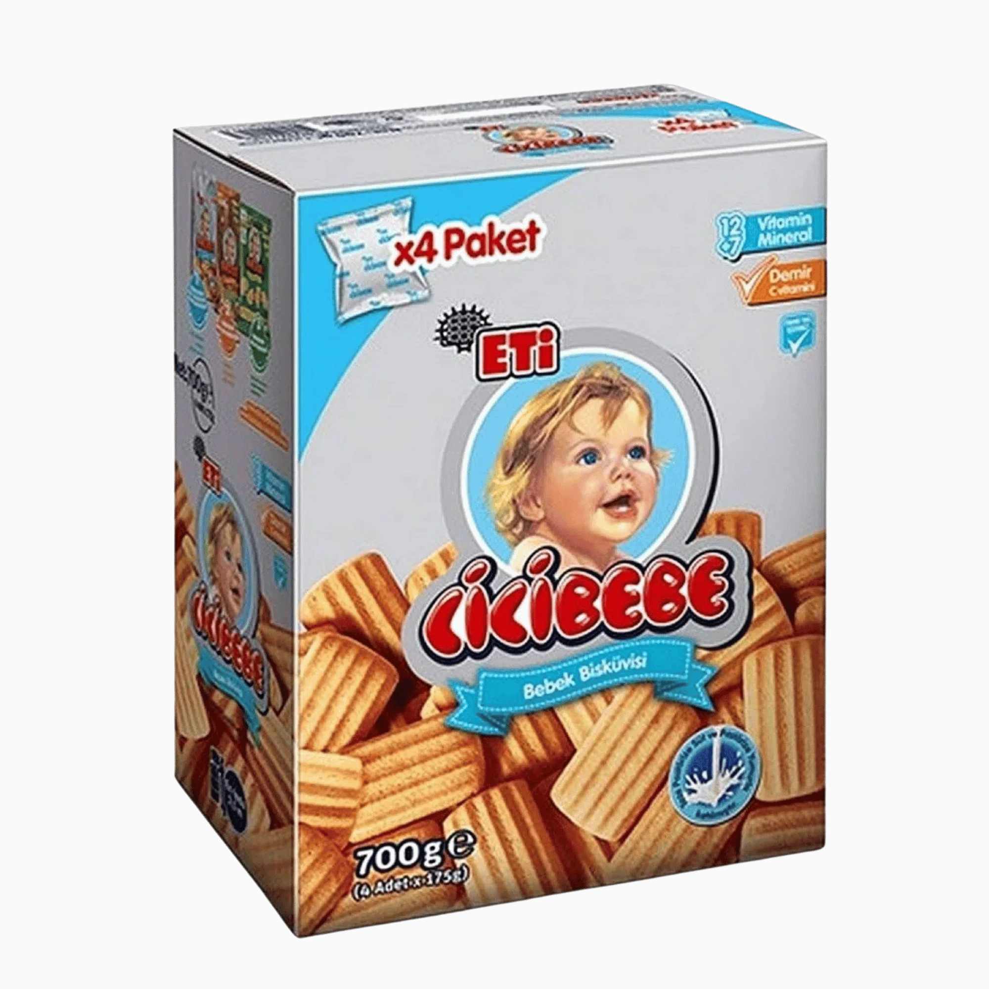  Eti cicibebe Bebek Bisküvisi 700 g (4 adet × 175 gr)