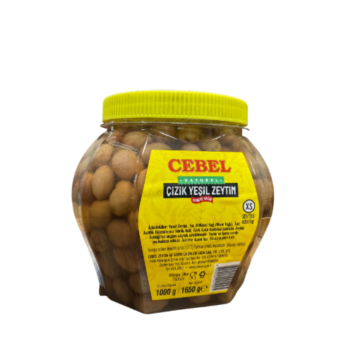 Cebel Çizik Yeşil Zeytin 1000 Gr