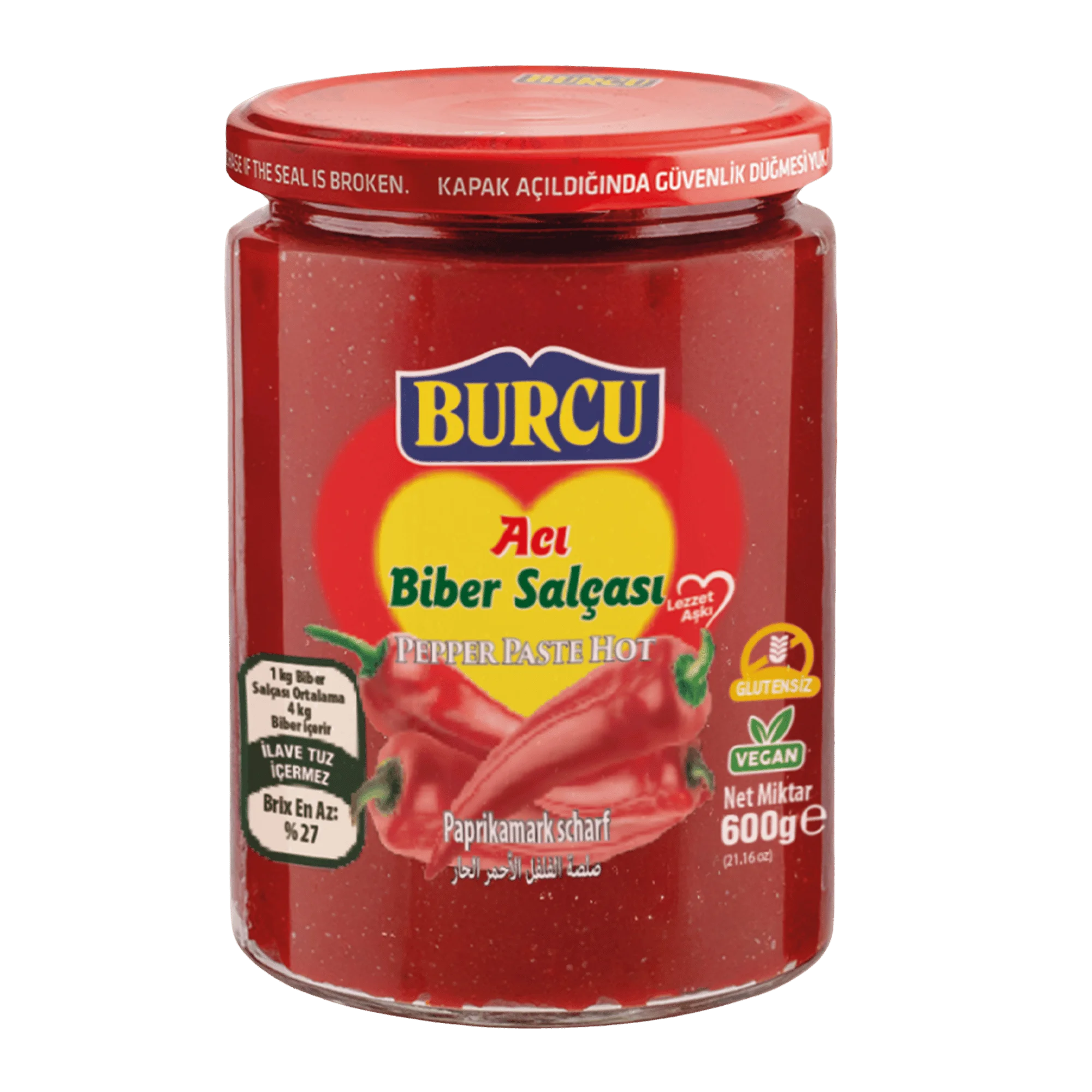 Burcu Acı Biber Salçası 600 gr
