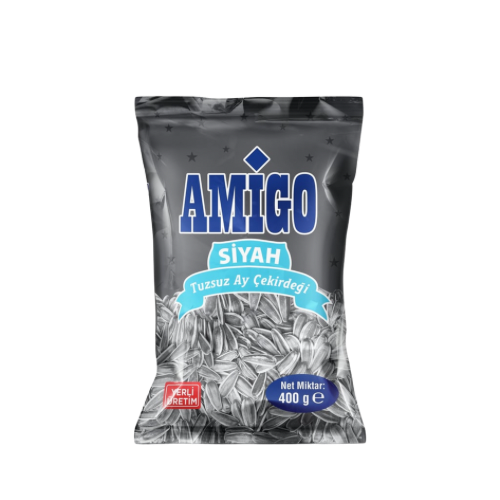 Amigo siyah tuzsuz ayçekirdeği 400 gr