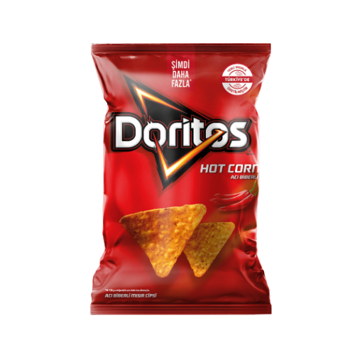 Doritos Hot Corn Acı Biberli Mısır Cipsi Süper Boy 130 Gr