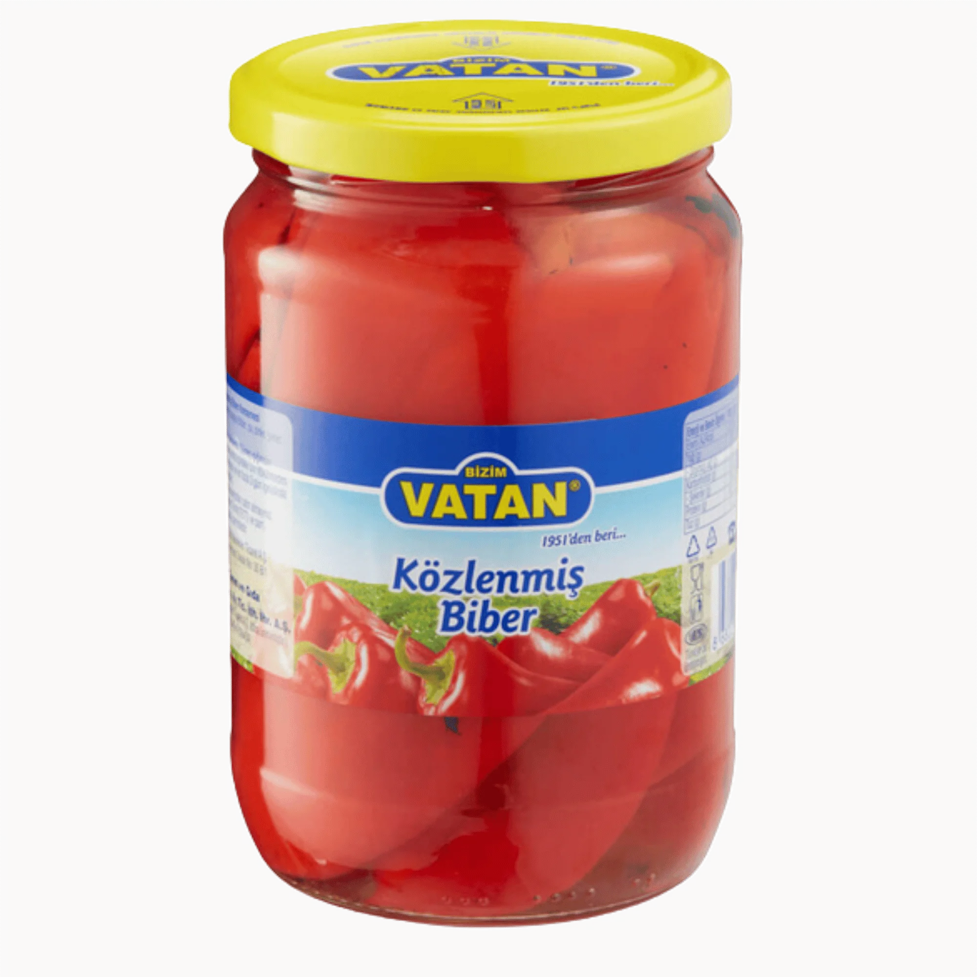 Közlenmiş Biber Bizim Vatan 680 gr