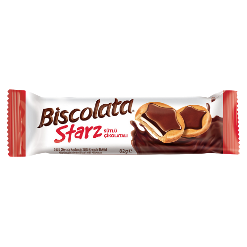 Biscolata Starz Sütlü Çikolata Kaplamalı Bisküvi 82 G