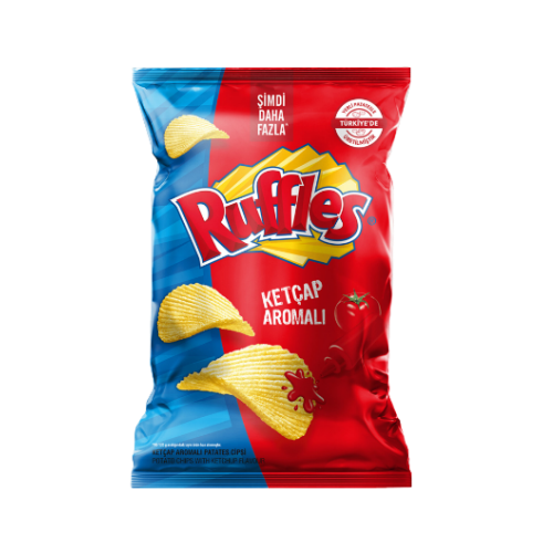 Ruffles Ketçap Aromalı Patates Cipsi Süper Boy 125 Gr