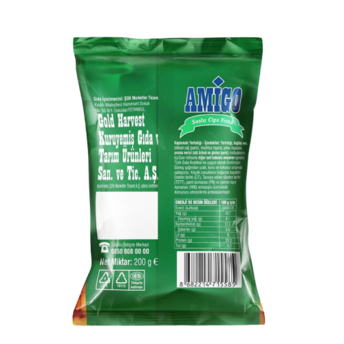 Amigo soslu cips fıstık 200 gram