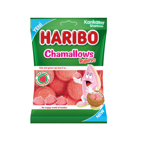 Haribo Rubino Çilek Aromalı Marshmallow 70 Gr