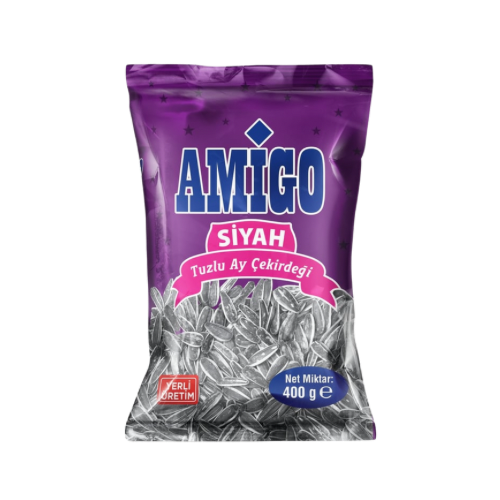 Amigo siyah tuzlu ayçekirdeği 400 gr