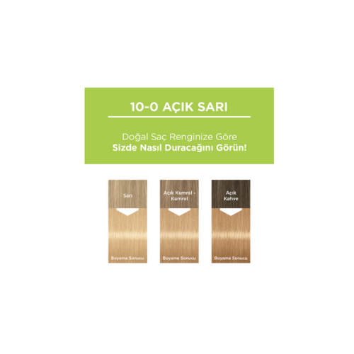 Palette Kalıcı Doğal Renkler 10-0 Açık Sarı 110 Ml