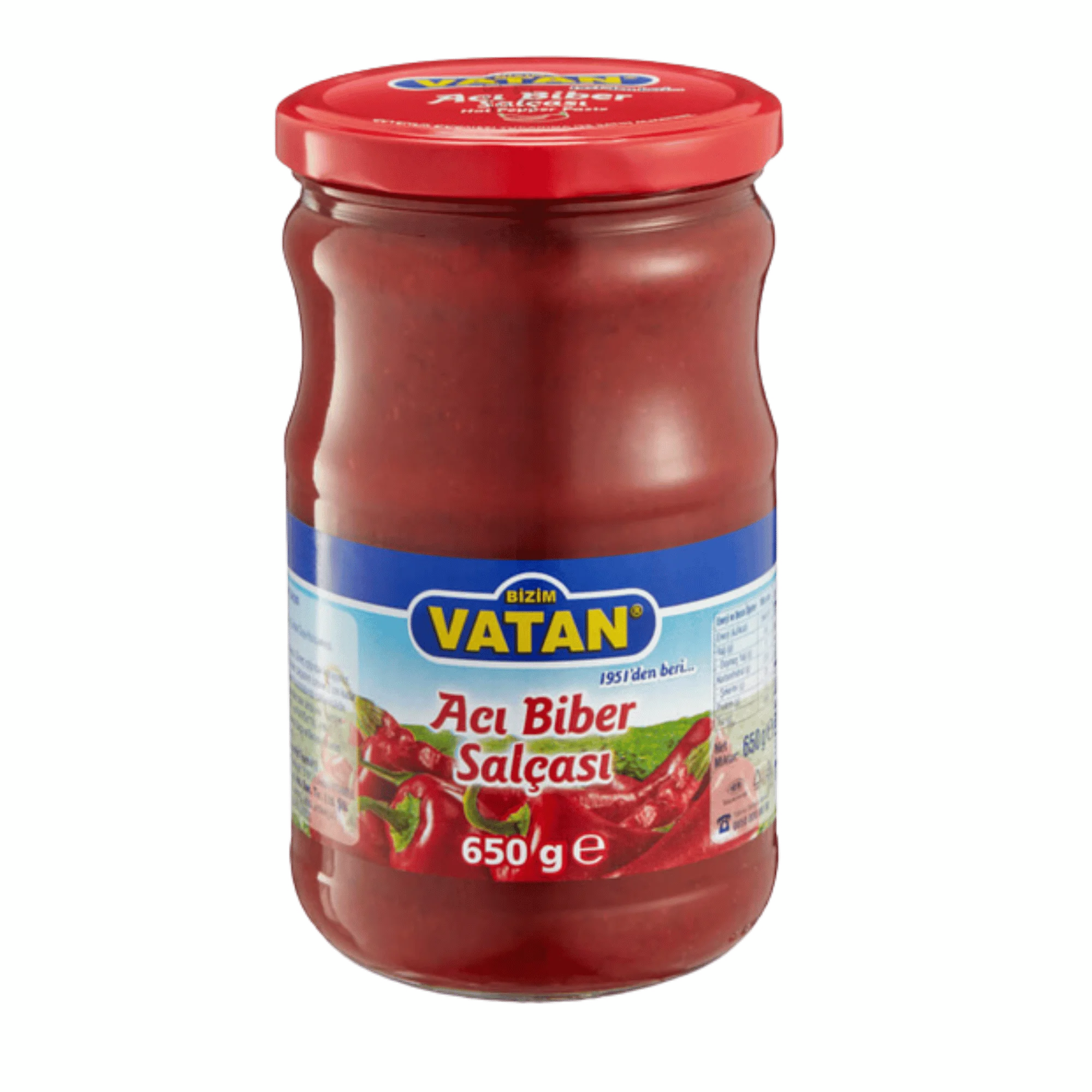 Acı Biber Salçası Bizim Vatan 650 gr
