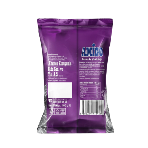 Amigo siyah tuzlu ayçekirdeği 400 gr