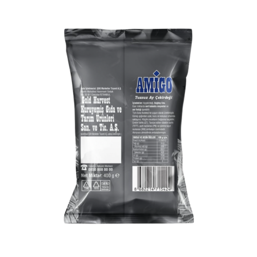 Amigo siyah tuzsuz ayçekirdeği 400 gr