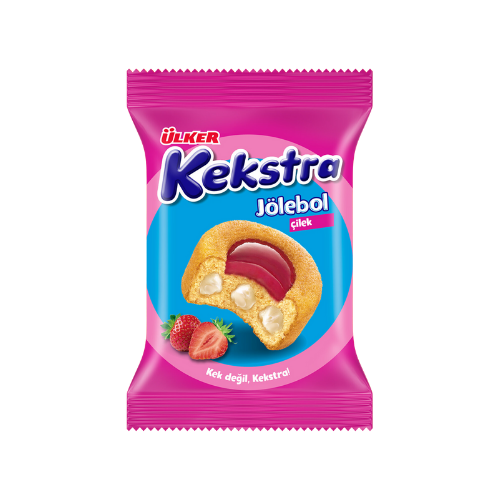 Ülker Kekstra Jölebol Çilekli Jöleli Kek 35 Gr