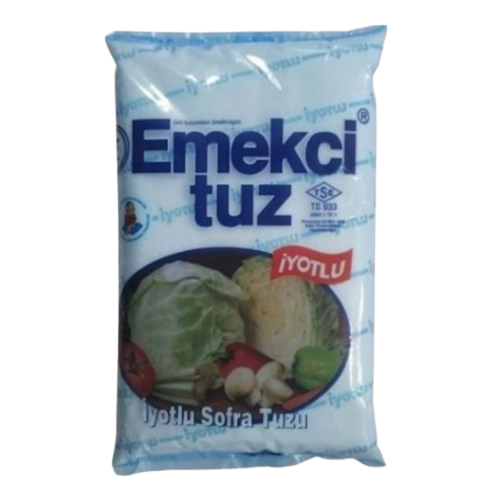 Emekçi tuz iyotlu sofra tuzu 1,5 kg